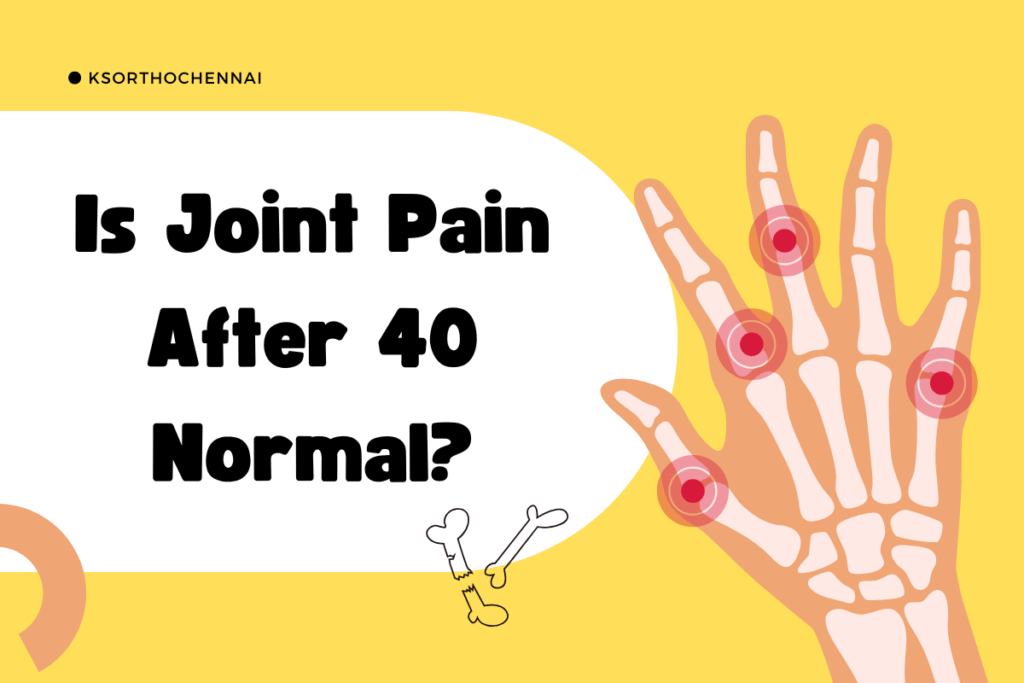 is joint pain after 40 normal?