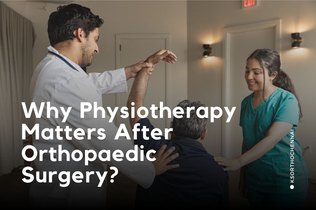 Why physiotherapy matters after orthopaedic surgery KS Ortho Physiotherapy Clinic Chennai